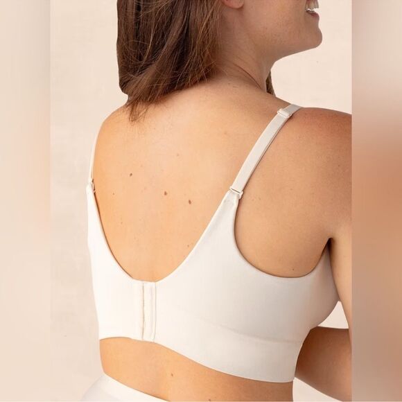 TRUEKIND Supportive Comfort Wireless Shaping Bra Large Beige Convertible Straps - Picture 2 of 11